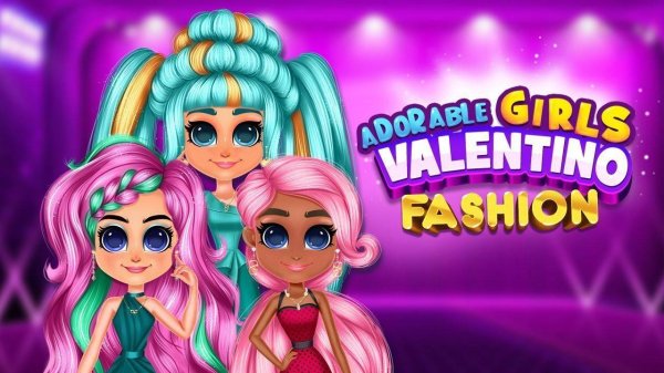 Adorable Girls Valentino Fashion Game