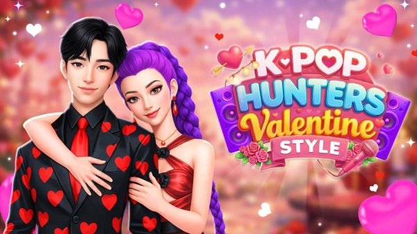 K-Pop Hunters Valentine Style Dress Up Game