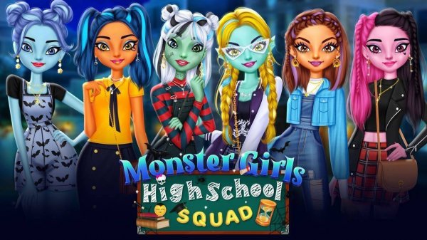 Monster Girls High School Squad Dress Up Game