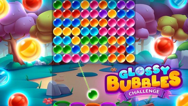 Glossy Bubbles Challenge: Bubble Shooter Puzzle
