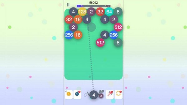Number Merge Bubble Puzzle