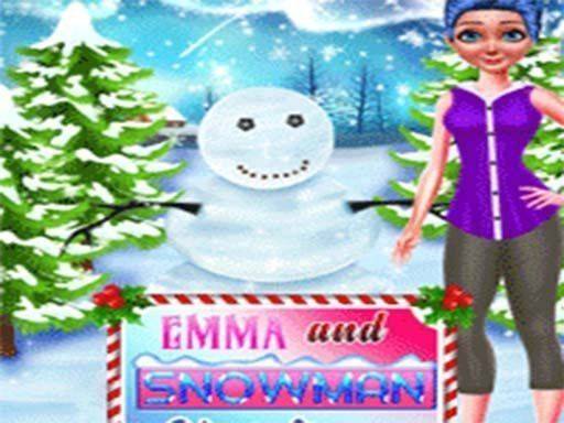 Emma and Snowman Christmas: Dress Up & Decoration Game
