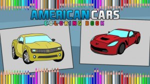 Vintage Cars Coloring Art