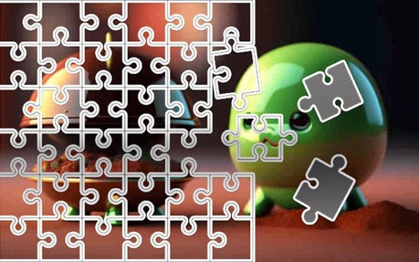 Tile Slide Puzzle with Keroppi